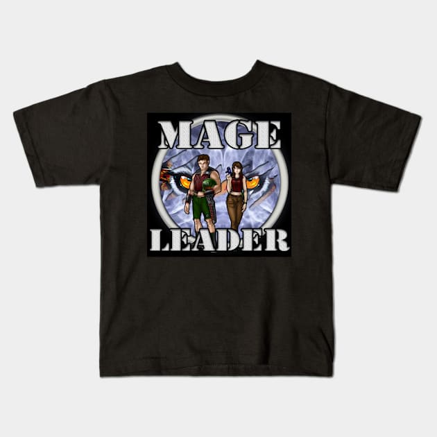 Mage Leader 1 Kids T-Shirt by Oswald's Oddities